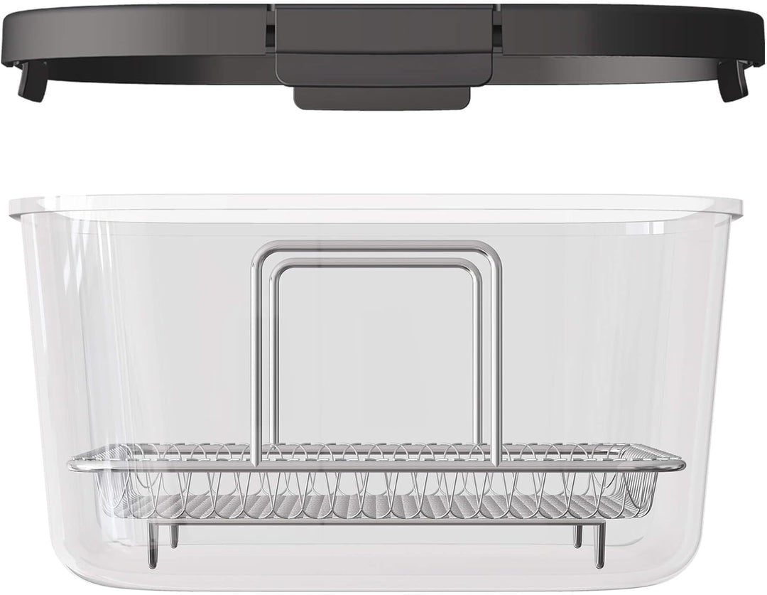 TurboTronic Heissluftfritteuse 6 L - AFG6-1600 W Glas Airfryer – Digitale Heissluft Fritteuse 50–180