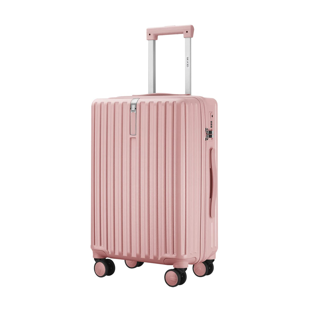 MGOB Koffer Handgepäck Hartschalen in Polycarbonat Reisekoffer mit 4 Rollen und Haken | 55x37x22cm |