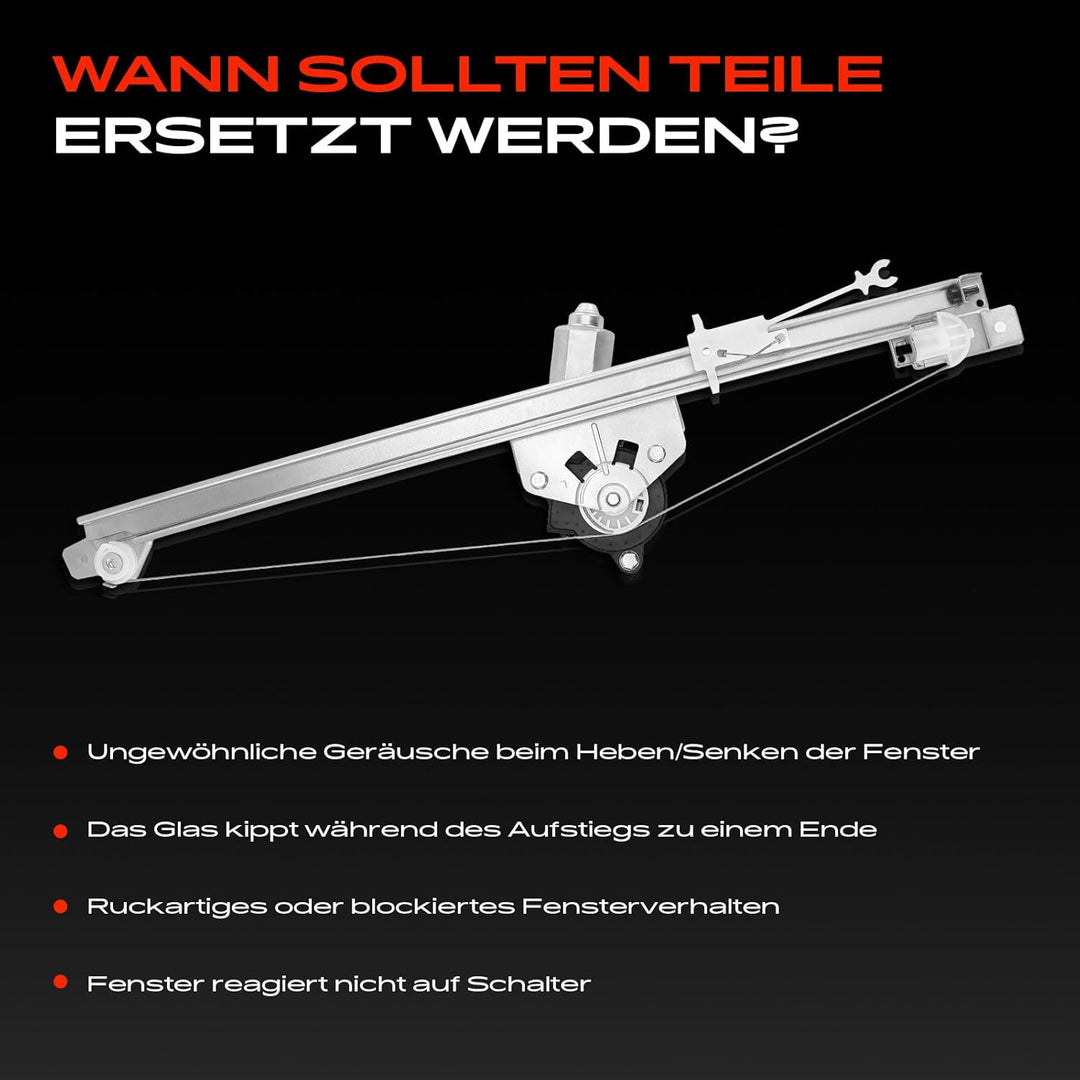 Frankberg Fensterheber Mit Motor Vorne Links Kompatibel mit Vivaro J7 F7 E7 Primastar X83 Trafic II