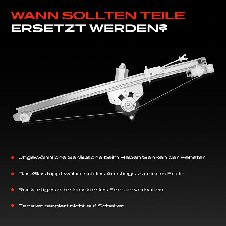 Frankberg Fensterheber Mit Motor Vorne Links Kompatibel mit Vivaro J7 F7 E7 Primastar X83 Trafic II