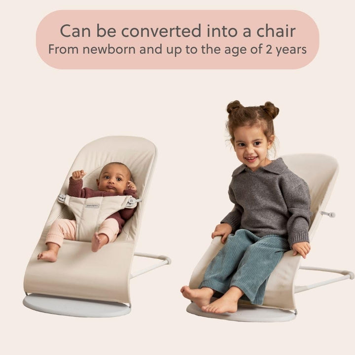 BabyBjörn Balance Soft Hängematte, Stoff/Jersey, Tri-Fabric, Hellbeige