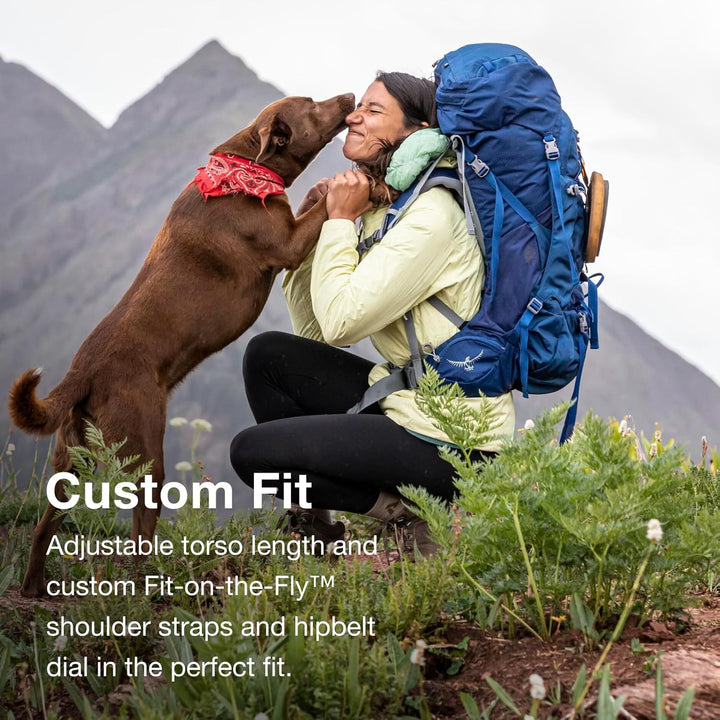 Osprey Ariel 65 Trekkingrucksack für Frauen Ceramic Blue XS-S, Ceramic Blue XS-S