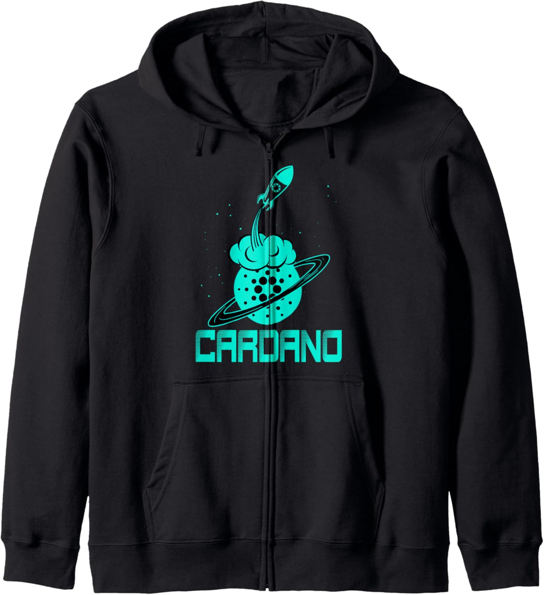 Cardano To The Moon - Cardano Zum Mond Kapuzenjacke