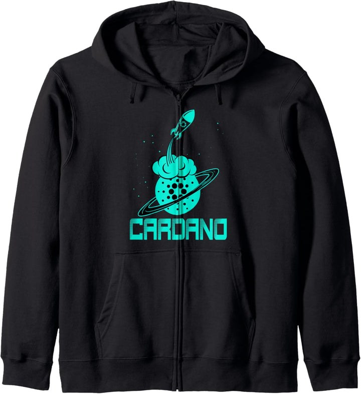 Cardano To The Moon - Cardano Zum Mond Kapuzenjacke
