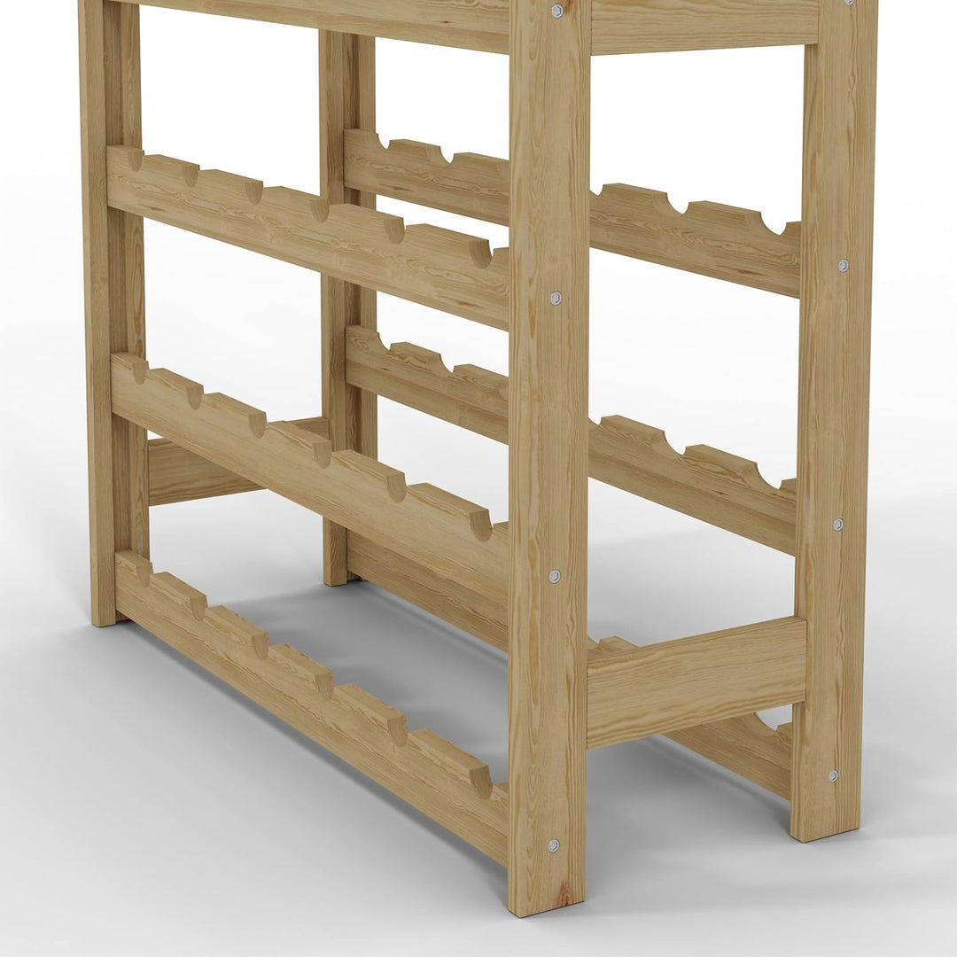 Lenmar, Weinregal aus Holz für Flaschen, Natur, RW-1, Wein, Flaschenregal, Kellerregal, Regale, Flas