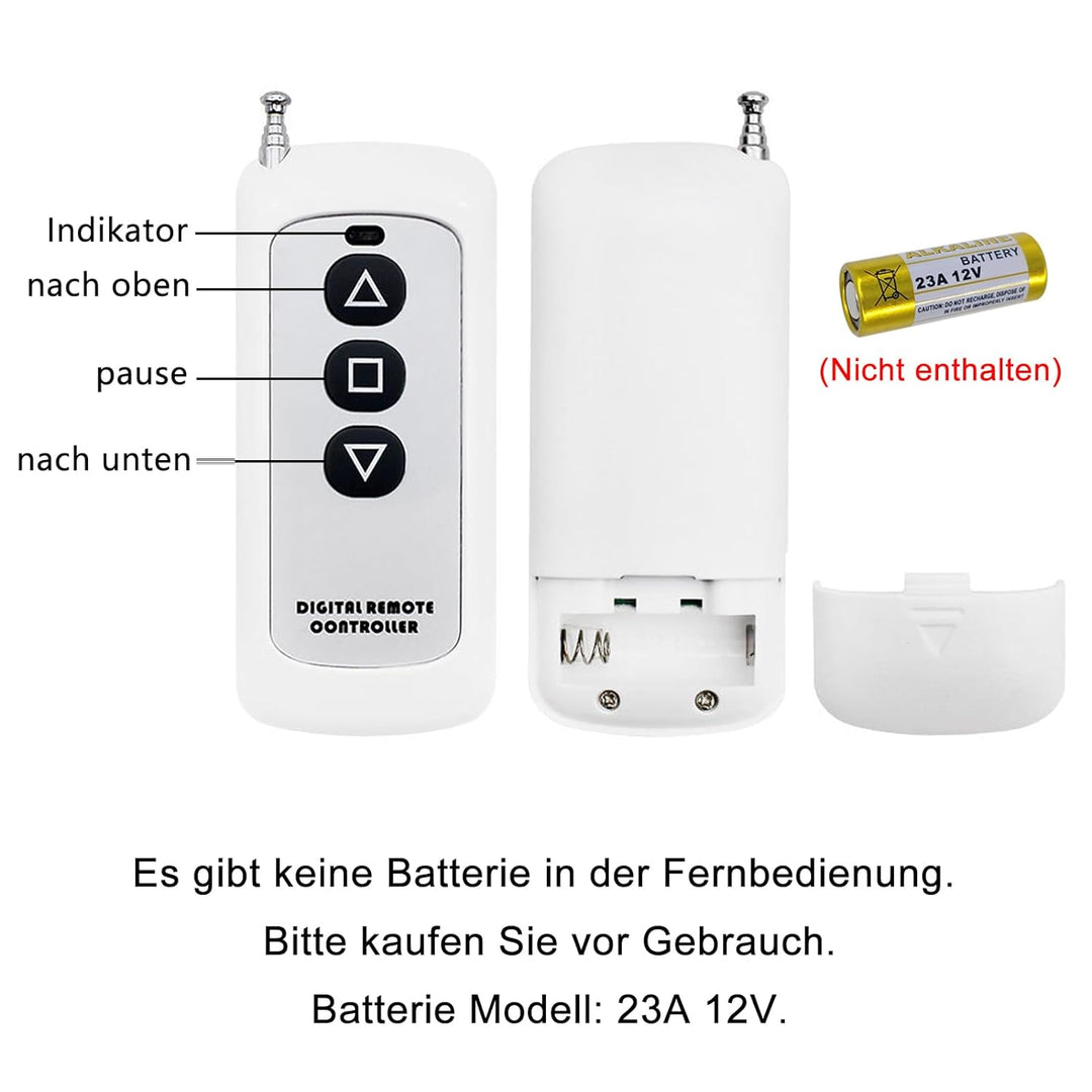Jvnvlki Linear Actuator Controller für DC 12V/24V Linearantrieb, Remote Positive Inversion Control K