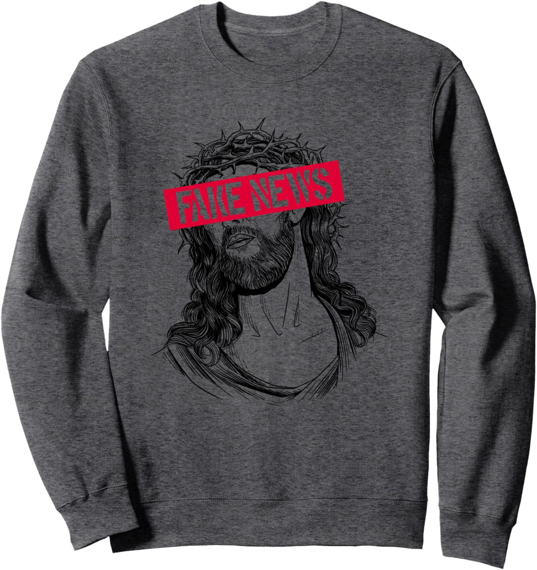 Blackcraft-Antichristhemd Jesus Fake News Skeptic Atheist Sweatshirt