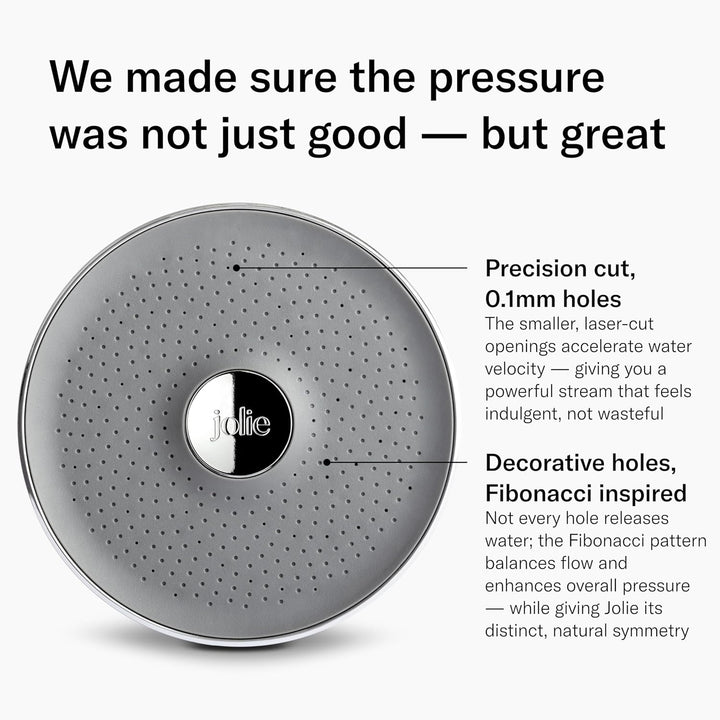 The Julie Duschkopf mit Duschwasserfiltersystem, Hochdruck-Duschkopf, Haar- und Hautpflegezubehör zu