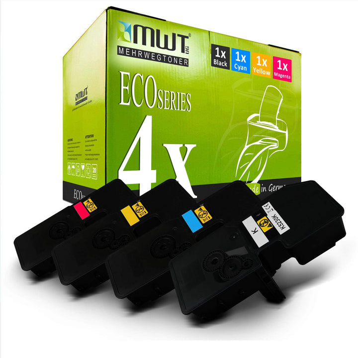4X MWT Toner kompatibel für Kyocera Ecosys M 5526 wie TK-5240 TK5240 Set Black Cyan Magenta Yellow