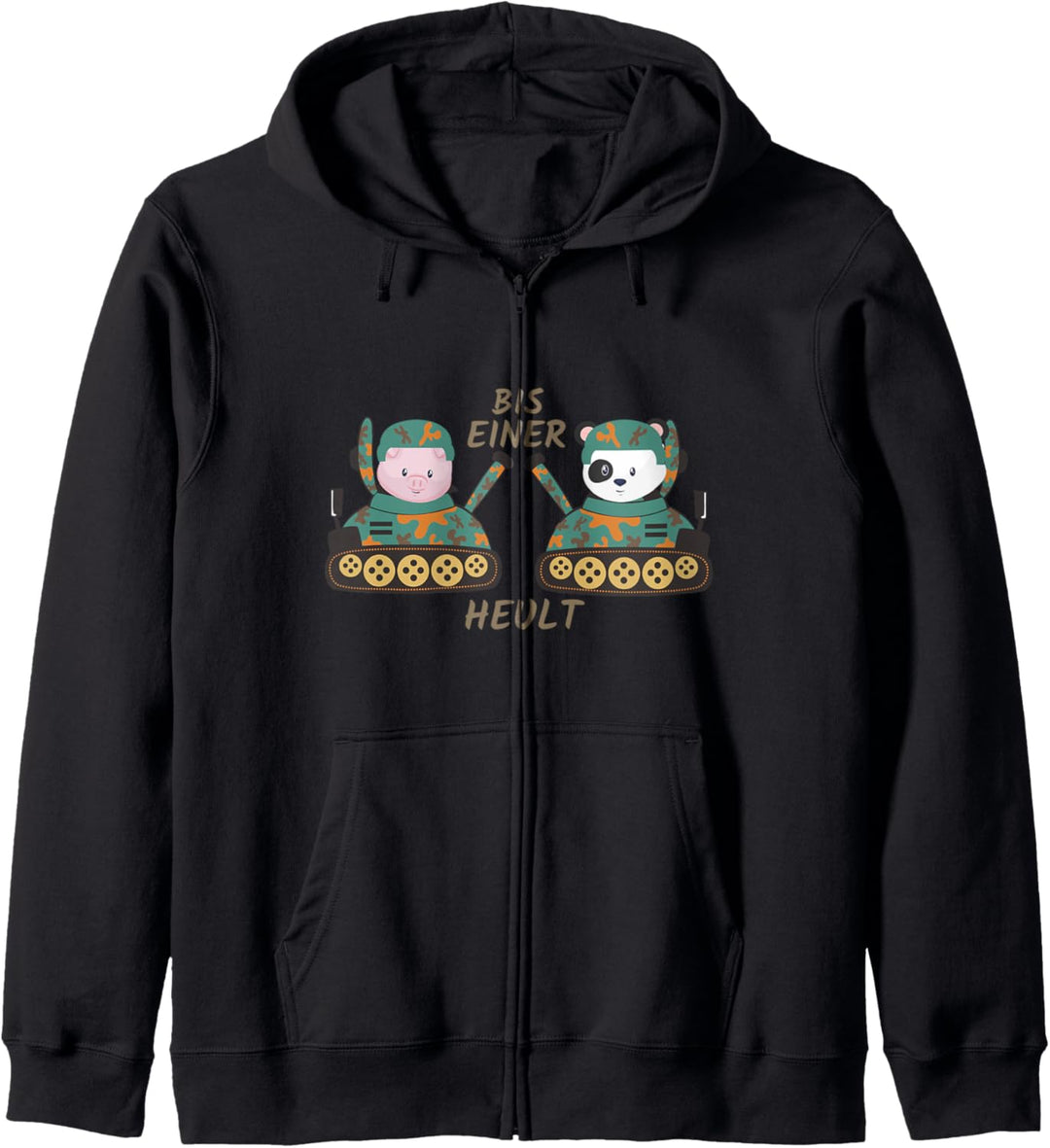 Bis einer heult Panzer Kapuzenjacke