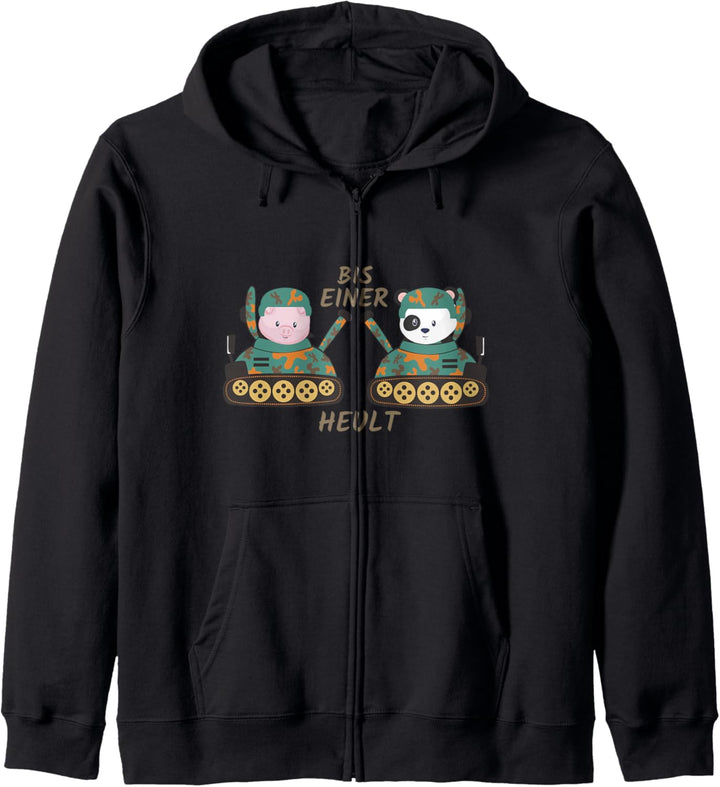 Bis einer heult Panzer Kapuzenjacke