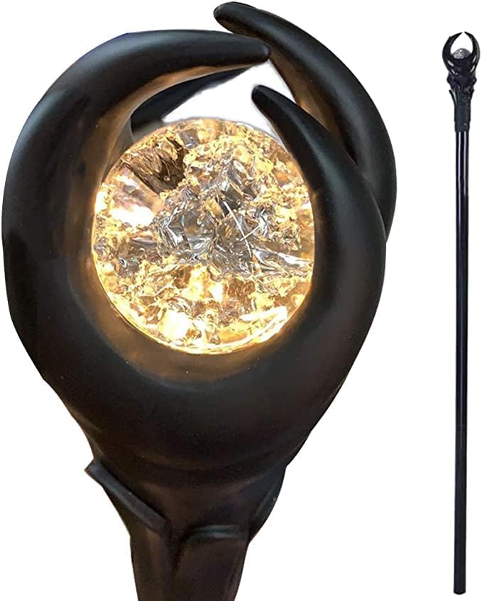 SINSEN Halloween LED Licht Maleficent Zauberstäbe Zauberer Zepter Zauberstab Cosplay Maleficent Stab