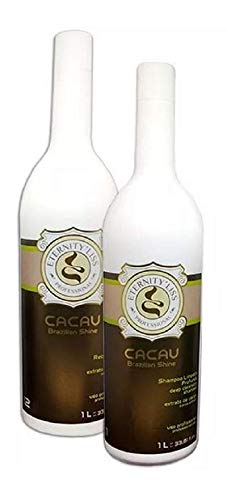 Eternity Liss brasilianischen Glanz Cacau Hair Care Kit (2 x 1 Liter) Juste Kératine, Juste Kératine