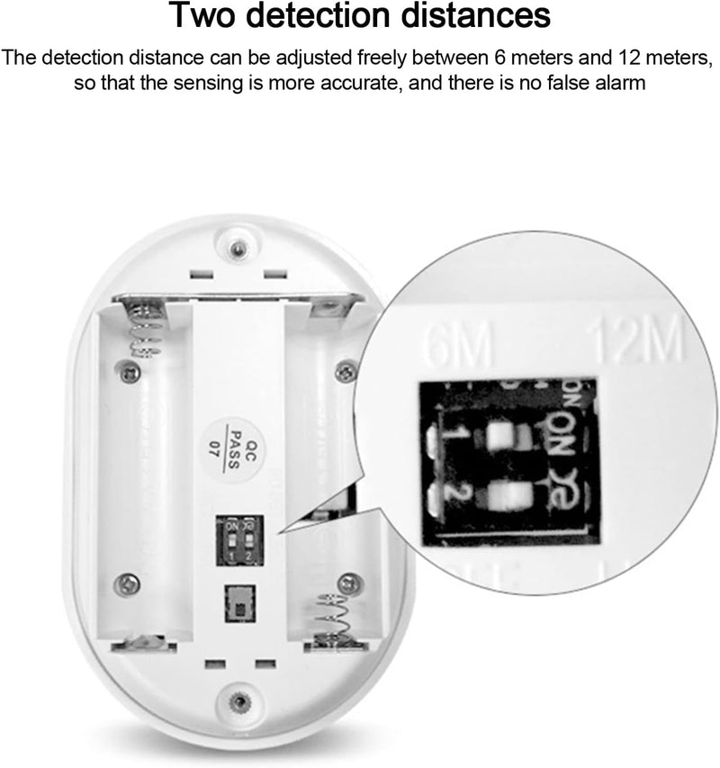 Alarm Wireless Outside Wireless Passiv-Infrarot-Einfahrtsalarm IPV44 433MHZ Dual-Erkennungsabstand H