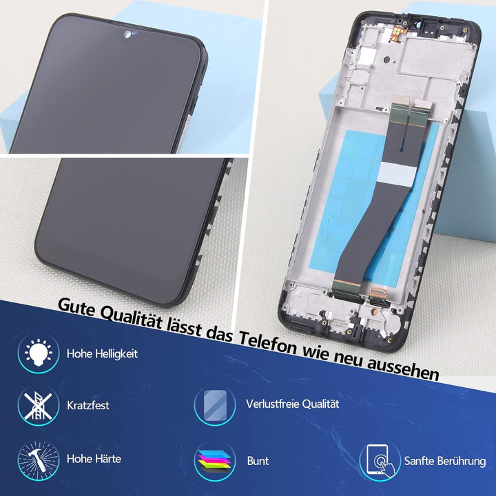 RongZy Kompatibel mit Samsung Galaxy A02S/A025U/A025A Ersatz Bildschirm LCD Display und Touchscreen-