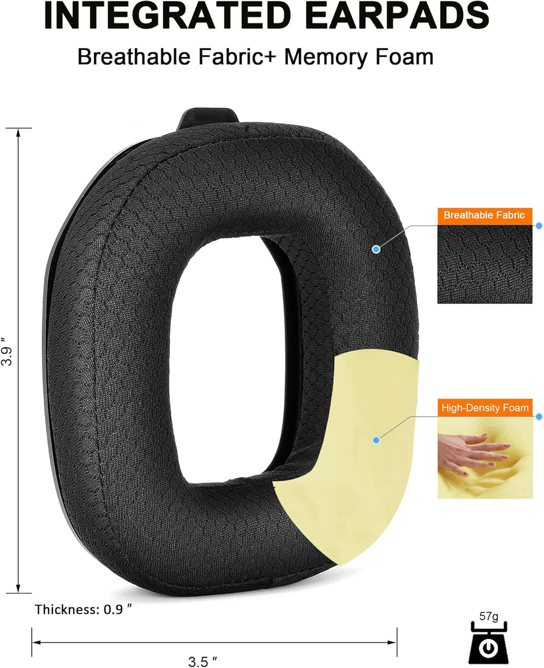 A50 Gen 4 Mod Kit – defean Ersatz-Ohrpolster und Kopfband, kompatibel mit Astro A50 Gen 4 Headset, O