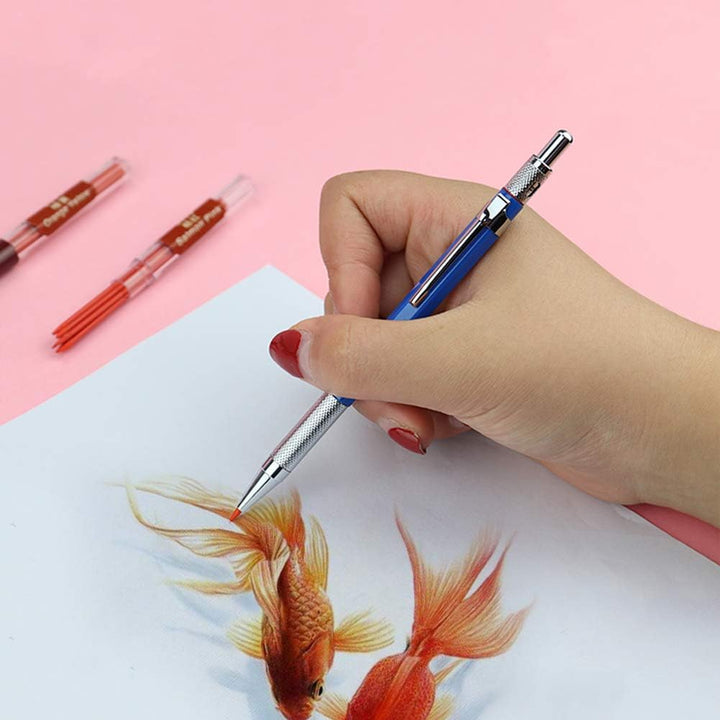 2,0 mm farbige Mine, 10 verschiedene farbige Bleistiftmine, fett und 90 mm hoch, mechanische automat