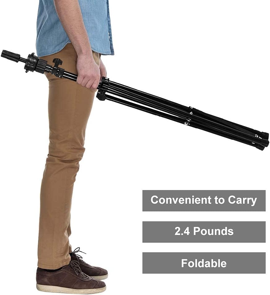 Ejoyous Puppenkopfständer, Übungskopf Stativ Stativ Einstellbare Perückenkopf Ständer Mannequin Stat