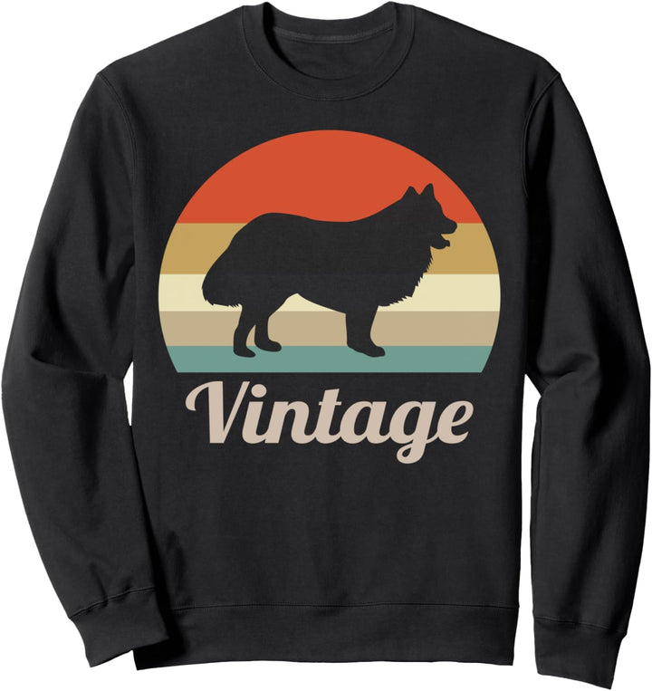 Finnischer Lapphund Vintage Retro Style Hunde Sweatshirt