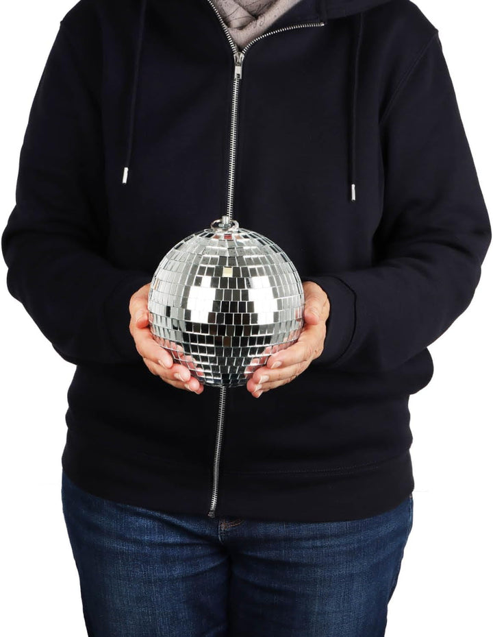 com-four® Discokugel - Spiegelkugel zum Aufhängen - Disco Ball für Party - Partykugel für Silvester,