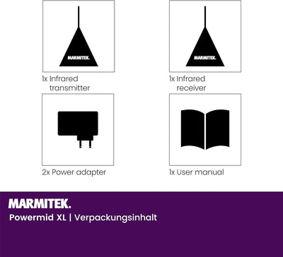 Infrarot Extender - Marmitek Powermid XL - Steuern Sie Ihre AV Geräte mit diesem IR repeater drahtlo