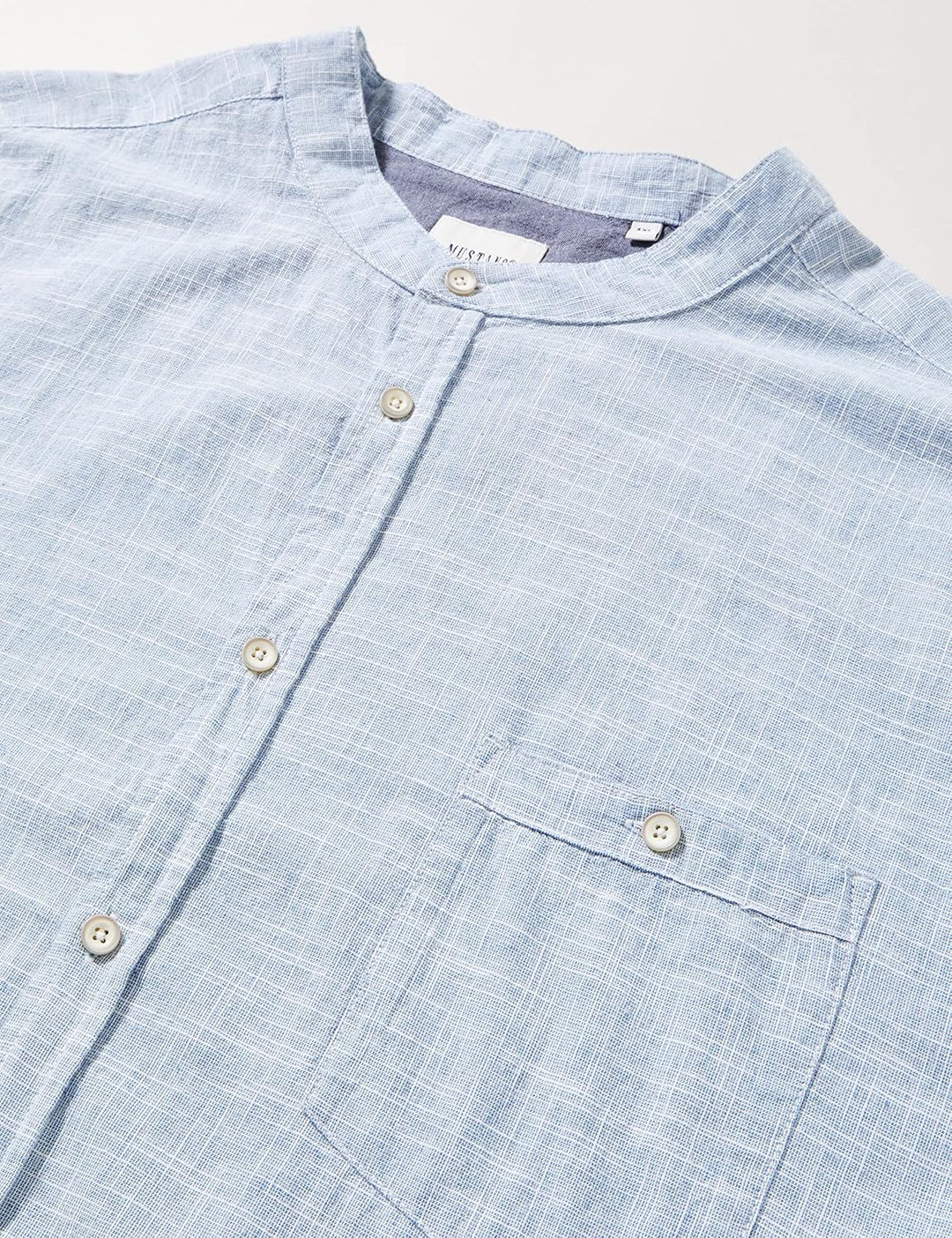 MUSTANG Herren Style Clemens Fil Stand Klassisches Hemd XL Faded Denim 5124, XL Faded Denim 5124