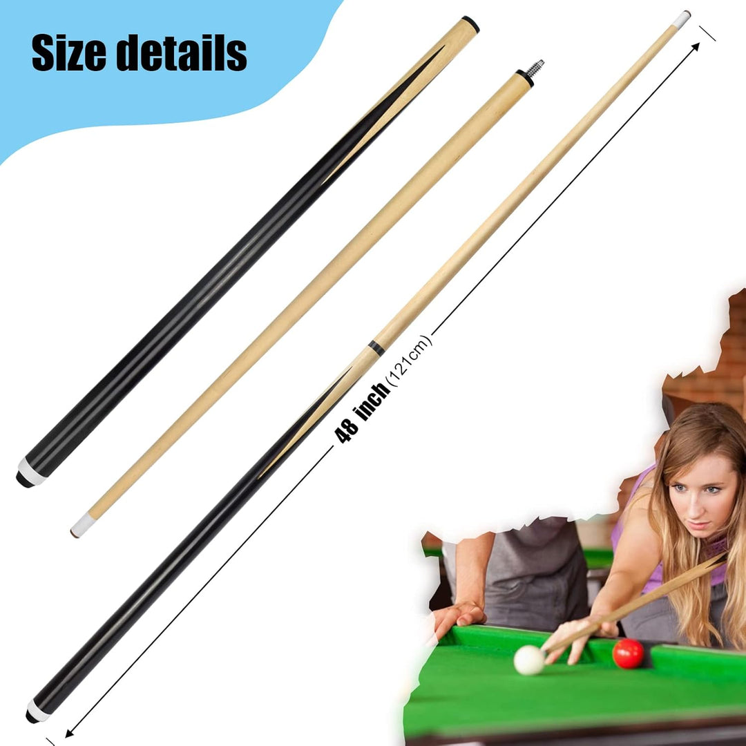 VANLAN Holz-Billardhaus-Queue-Sticks Shorty Queues Pool Queues für Kinder Hartholz Billard Queue Sti