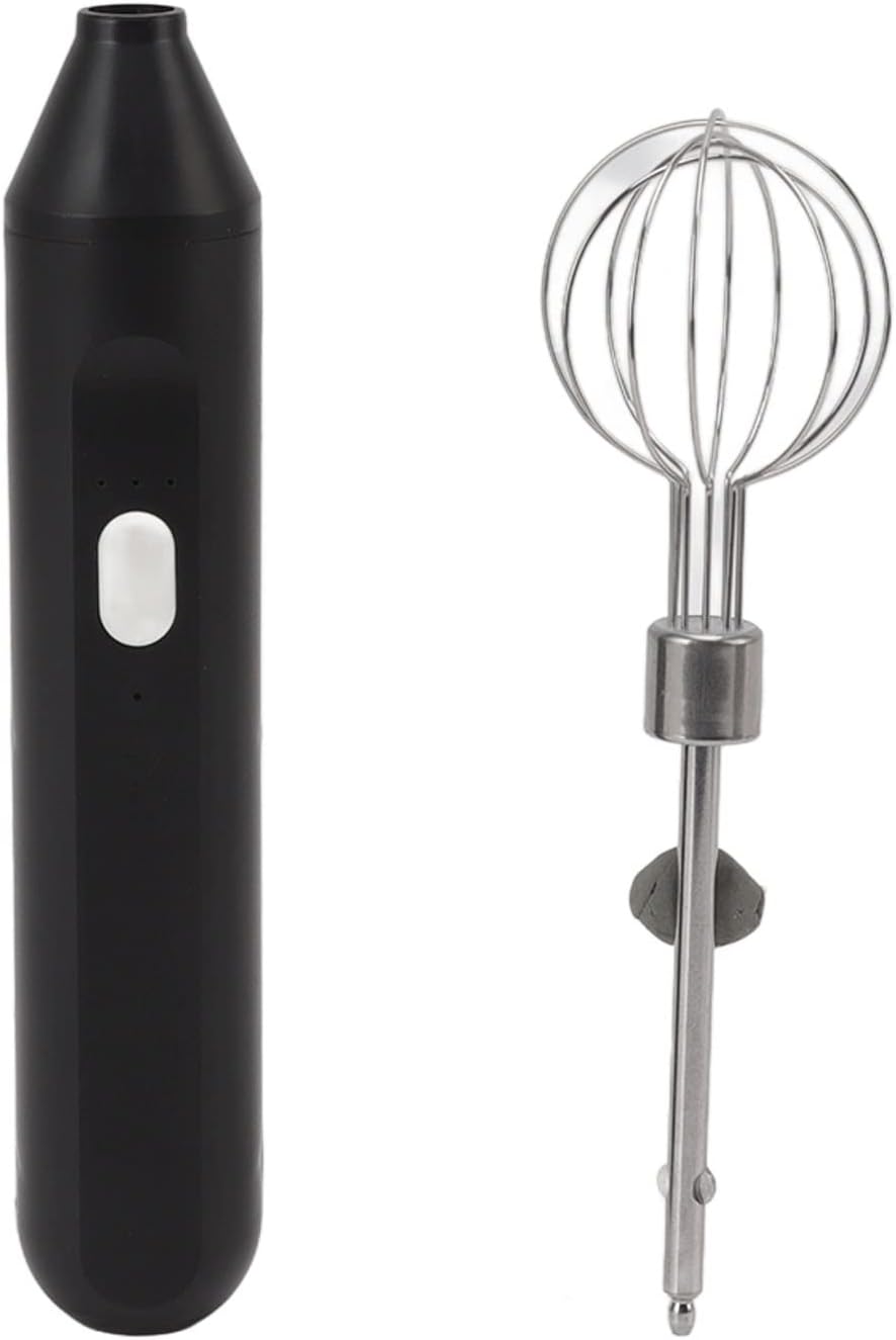 Hand Mixer, Elektrischer Schneebesen, Hand Mixer, 1200mah Batterie Betrieben, 3 Geschwindigkeiten, U