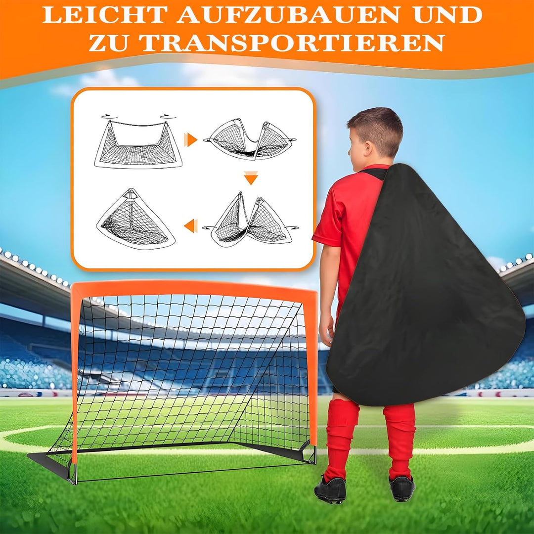 Tragbares Fussballtor, Fussballtraining, Fussballtrainingsgeräte für Jugendliche mit tragbarem und l