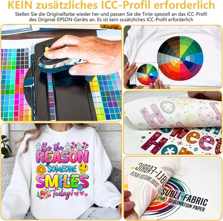 Sublimationstinte für Epson et 1810 2810 2820 2850 2830 2815 4810 Drucker (automatisch ausfüllen/Unn