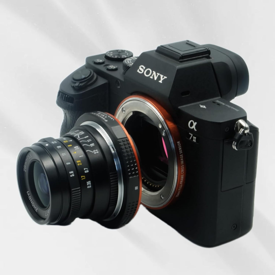 PHOLSY Leica M auf Sony E Objektivadapter Kompatibel mit Leica M LM, Zeiss ZM, Voigtlander VM und So