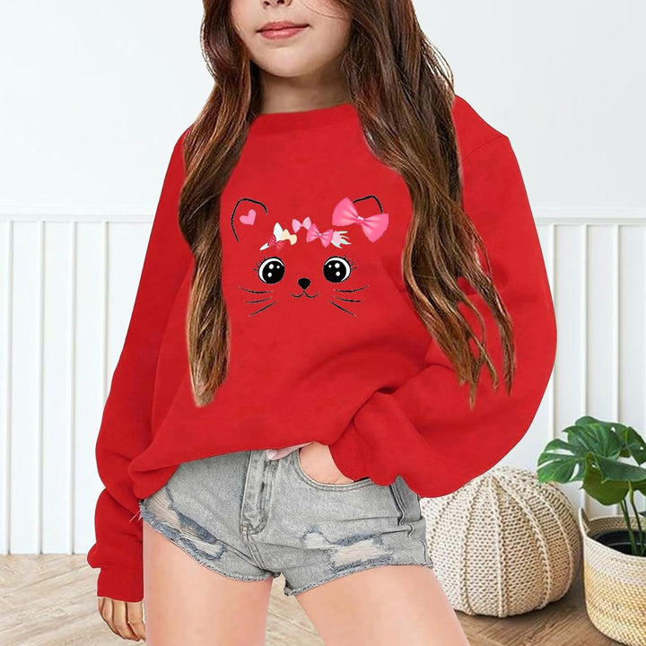 Sweatshirt Mädchen Kinder Rundhalsausschnitt Lässig Kinderkleidung Gedruckt Herbst Und Winter Oberte