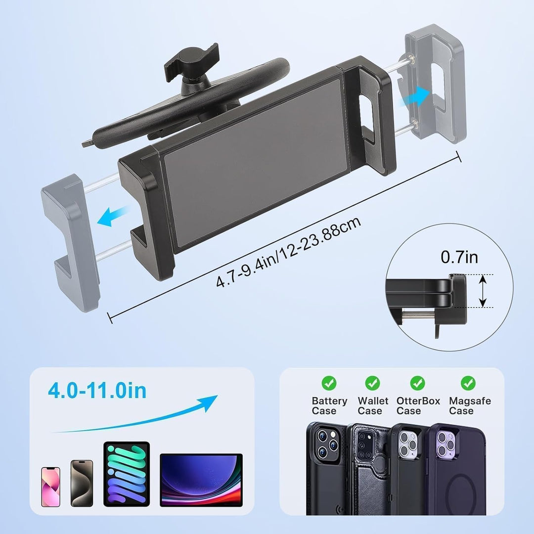 EEEKit Tablet Halterung Auto CD Schlitz, 360° Drehbarer Ständer für Tablets & Handy, KFZ Halter für