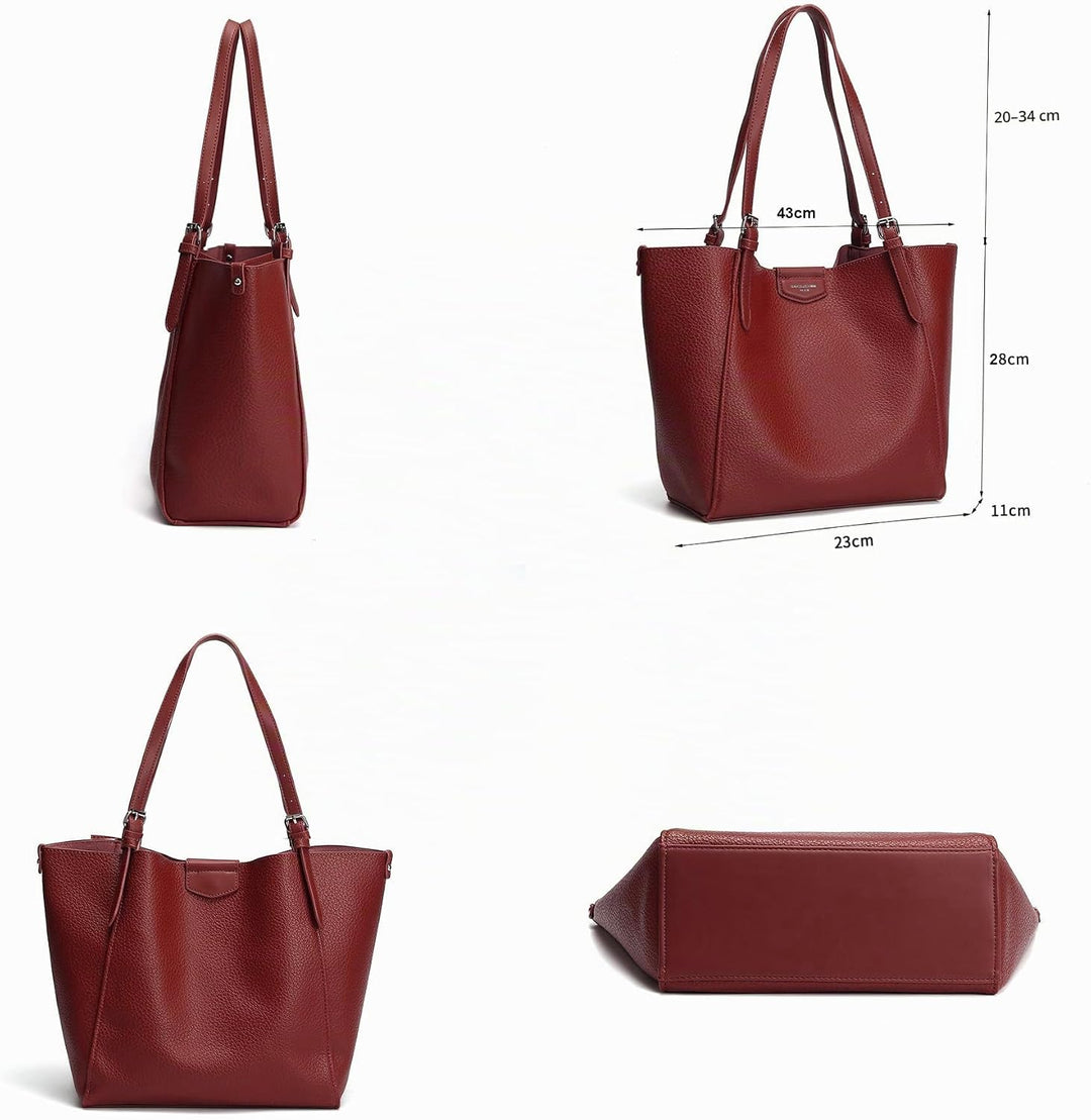 David Jones - Handtasche für Damen – Einkaufstasche aus weichem Kunstleder – Tasche für den Unterric