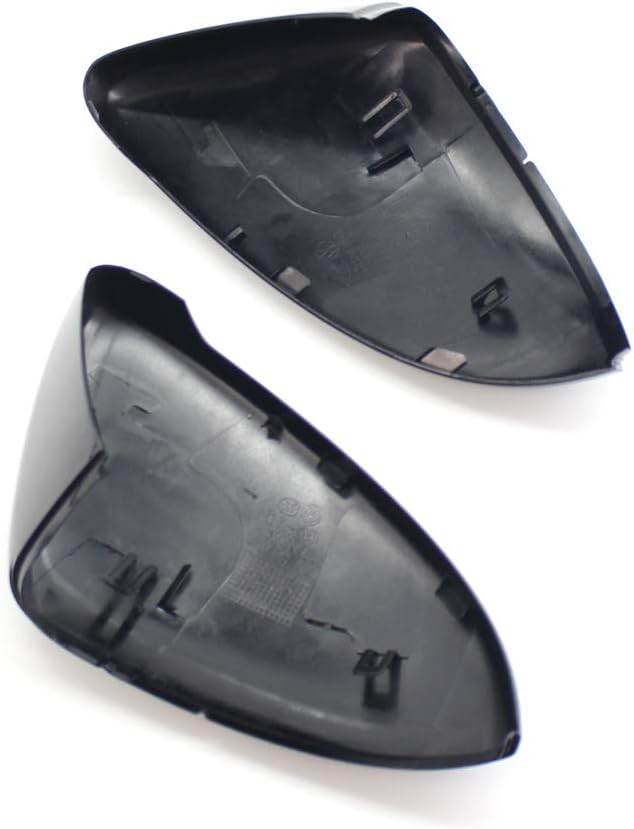 GSRECY Rückspiegel Abdeckkappen Kompatibel mit Golf 7 Mk7 7.5 GTI Gtd R L E-Golf 2013-2017 (Schwarzg
