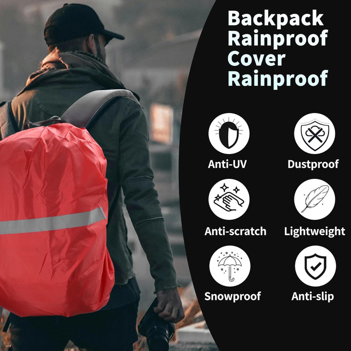 Reflektierende Rucksack Regenhülle, wasserdichte Regenhülle für Rucksack, Polyester Rucksack Schutzh