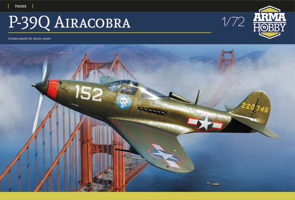 Assembly Model kit Made from Plastic P-39Q Airacobra (70055) in Scale 1/72