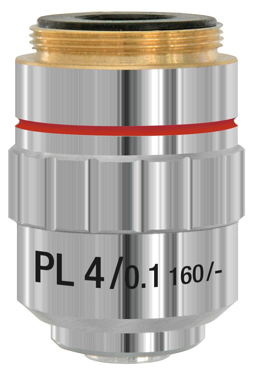 Bresser Objektiv, 5941504, DIN-PL 4x planachromatisch (Mikroskop), 4x