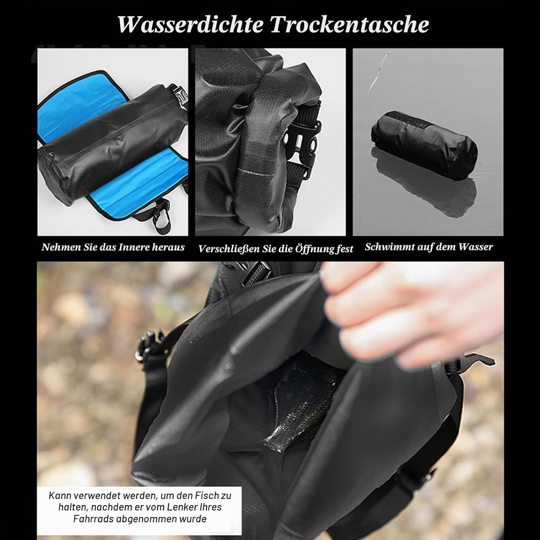 Lixada Wasserdicht vorne Fahrrad Tasche, Bike Frontrahmen Lenker Gepäckträger mit Rolle, Dry Bag Top
