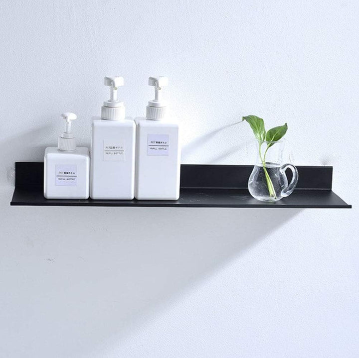 An der Wand montiert Schwimmend Metall Regale Ledge, Schwarz Badezimmer Regal Wandhalterung Regale P