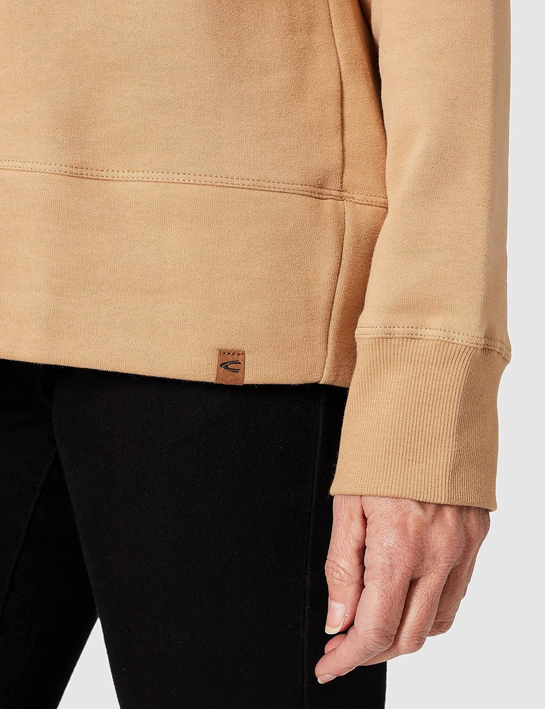 camel active Damen Sweatshirt aus Baumwolle mit Kapuze XL Caramel, XL Caramel