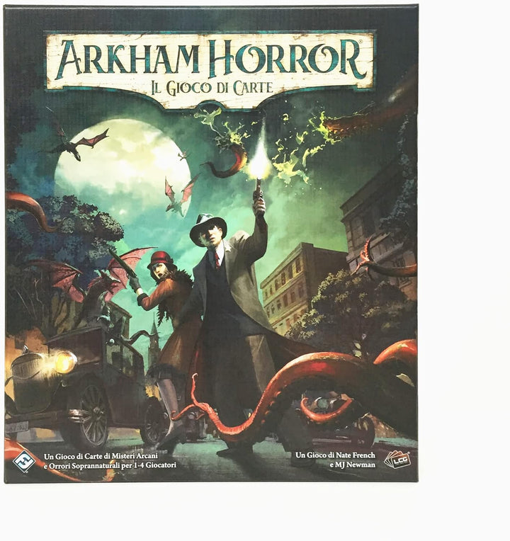 Asmodee - Arkham Horror: Das Kartenspiel, LCG, Basisset aktualisiert 2021-1-4 Spieler, 14+ Jahre, En