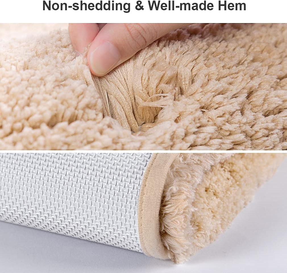 VANZAVANZU Badematte rutschfest Badteppich Extra Lange Verdickt Badezimmerteppich Weich Badeteppich