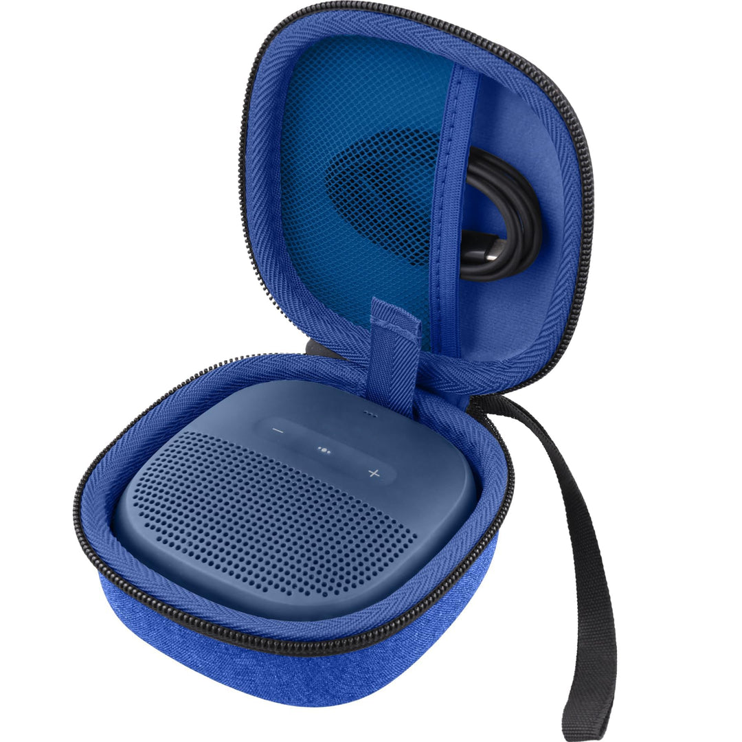 Aenllosi Hart Tasche Hülle für Bose SoundLink Micro Bluetooth Lautsprecher, Nur Tasche (Blau) Blau;,