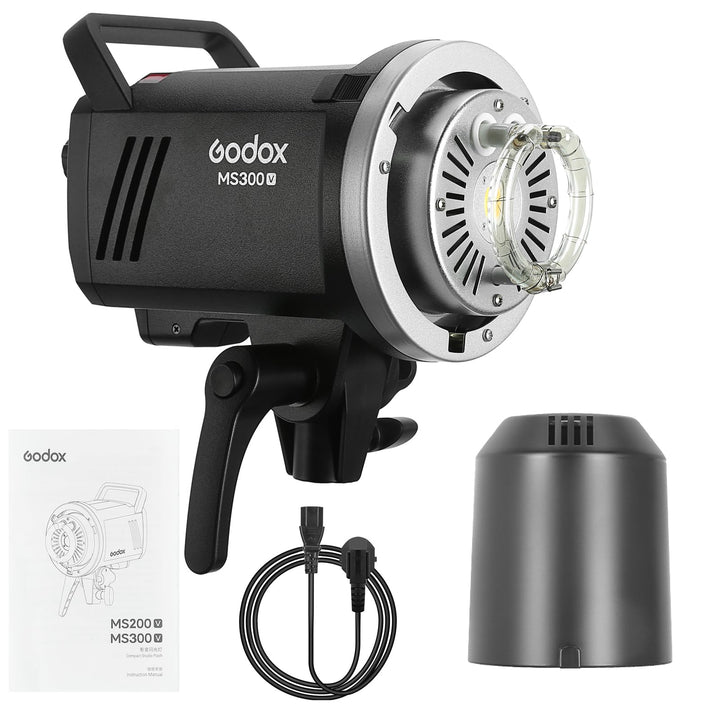 Godox MS300-V GN58 300W Studioblitz, COD LED Modellierlampe, 2.4G Wireless X System 5600K Monolight