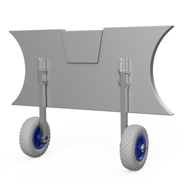 SUPROD Heckräder Slipräder Schlauchbooträder Transporträder klappbar Edelstahl ET200 grau/blau, grau