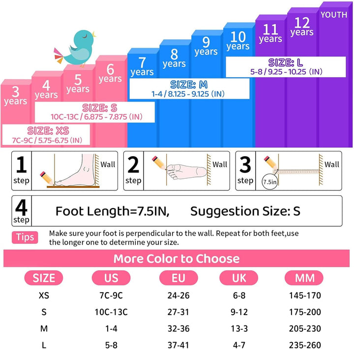 Nattork Kinder Rollschuhe, Rollschuhe Verstellbar mit 4 Grössen Einstellbare, Rollschuhe für Mädchen