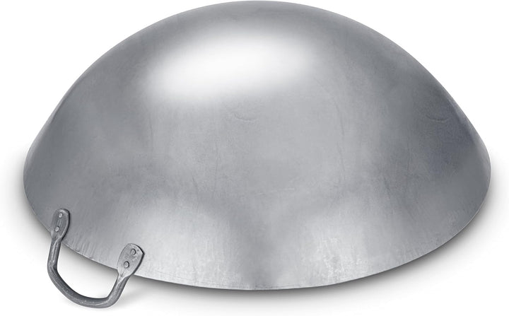 Craft Wok Grosser 18-Zoll (46 cm) Schwerer Kanton-Stil Handgehämmerter Karbonstahl-Wok (Runder Boden