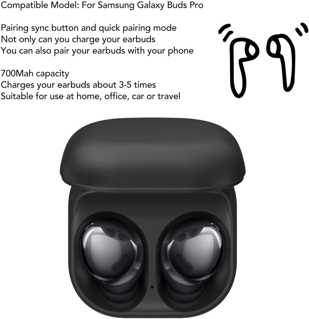 Kabellose Ersatz-Ladehülle Kompatibel mit Samsung Galaxy Buds Pro, Schützende Ersatzladehülle für Sa