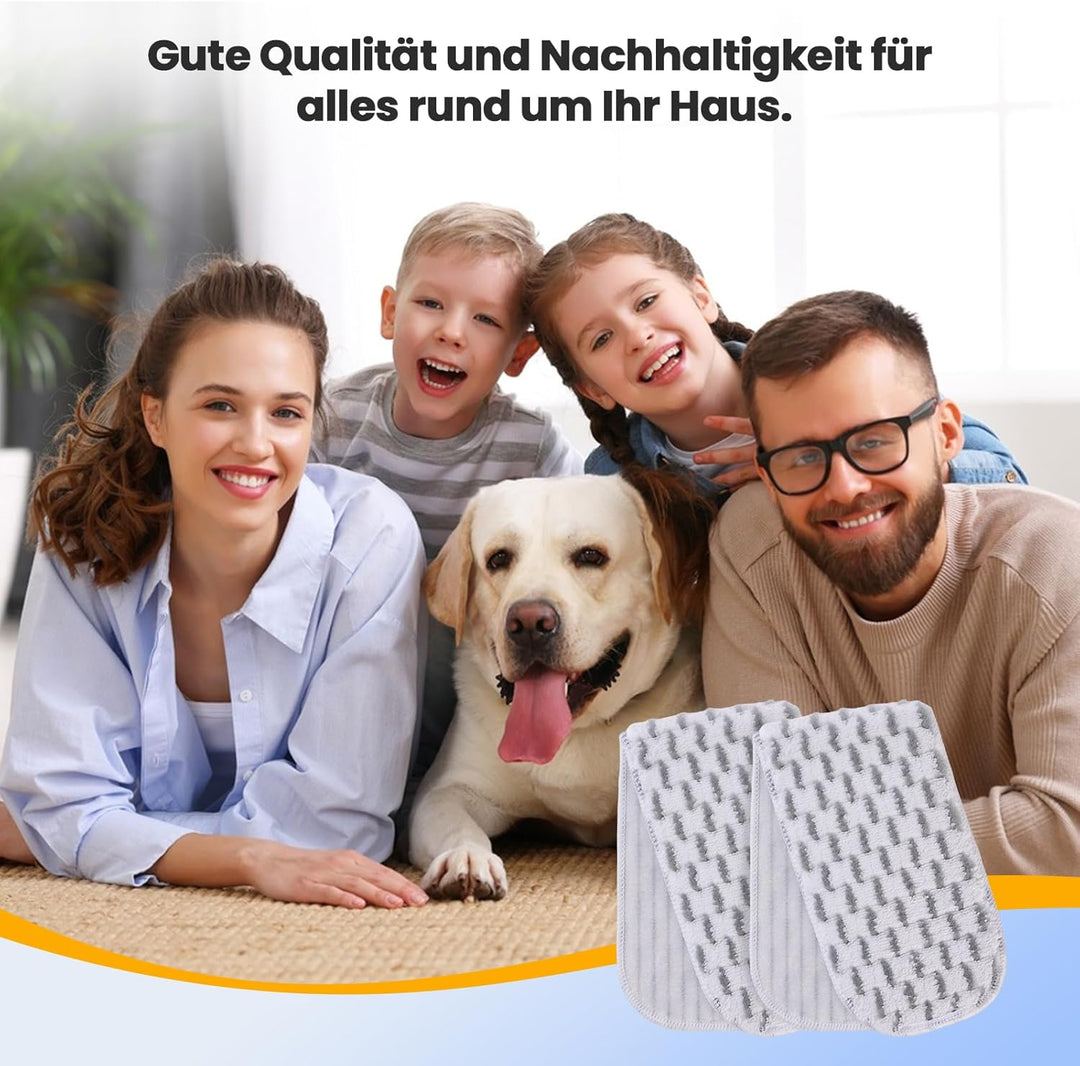 5 Stück für Vileda H2PrO Ersatzbezug, Mikrofaser Bezug für Vileda H2PrO Flat Mop Bodenwischer, für a